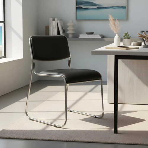 Silla Fija Apilable X4 Recepción Sala Oficina Comedor Pc