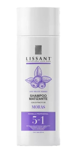 Shampoo Matizador Lissant Con Extracto De Moras Rubios 250m