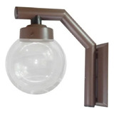 Lustre Arandela Colonial C/ Globo Transparente 210 Marrom 110v/220v