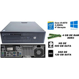 Cpu Hp Prodesk 600 G1 Corei5 4ªgen. 4gb Ssd 120 Gb Hd 500 Gb