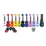 Ukelele Soprano Mahalo Mr1 Rainbow C/ Funda Puas Porta Puas