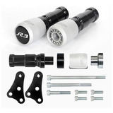 Kit Slider Dianteiro E Traseiro Yamaha R3 Branco Fosco