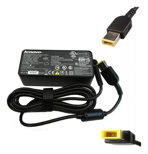  Cargador Lenovo Original Punta Cuadrada Amarilla 45w 2.25 