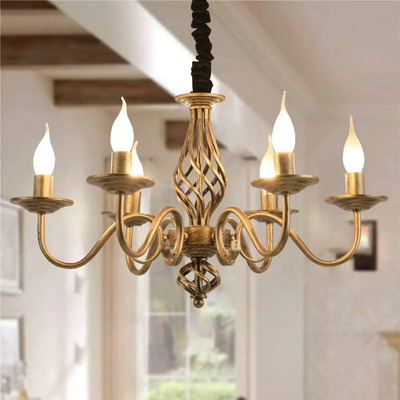 Lamparas Candil Colgante Vintage Para Comedor 6 Luces Bronce | Envío gratis