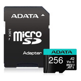 Cartão De Memória Adata Ausdx256gui3v30sa2-ra1  Premier Pro Com Adaptador Sd 256gb