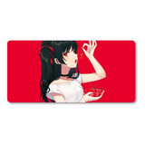 Mousepad Xl 58x30cm Cod.105 Chica Anime Rojo