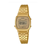 Reloj Casio Vintage La670wetg-9a Dorado De Mujer 