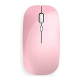 Mouse Inalámbrico Zeru Bluetooth, P Pc/mac/iPad/iPhone Rosa