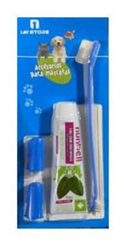 Kit Dental Para Mascotas Crema Cepillo