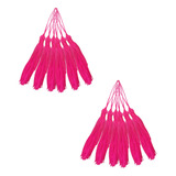 Aplique Pingente Tassel Tulipa Luxo Tacel 7cm 50un Rosa Neon