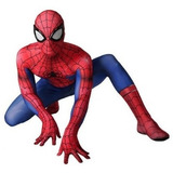 Adultos Spiderman Traje De Cosplay Medias Rojo Azul Disfraz