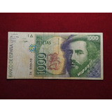 Billete 1000 Pesetas España 1992 Hernan Cortes Pick 163