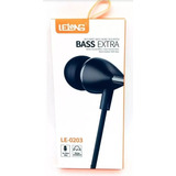 Fone De Ouvido Com Microfone Lelong Bass Extra Cor Preto