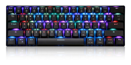 Motospeed Ck61 Rgb Teclado Mecánico Para Juegos Outmu Rojo