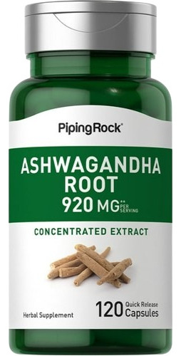 Ashwagandha 920mg  120 Cápsulas - Importado De Eeuu