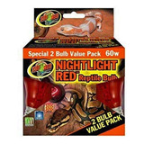 Bombilla Para Reptiles Zoo Med, 60 Vatios, Roja