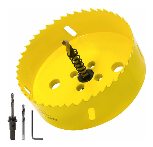 Acekit 4 1/4 Pulgada Hole Saw With 3/8 Arbor Hss Bi-metal Ho