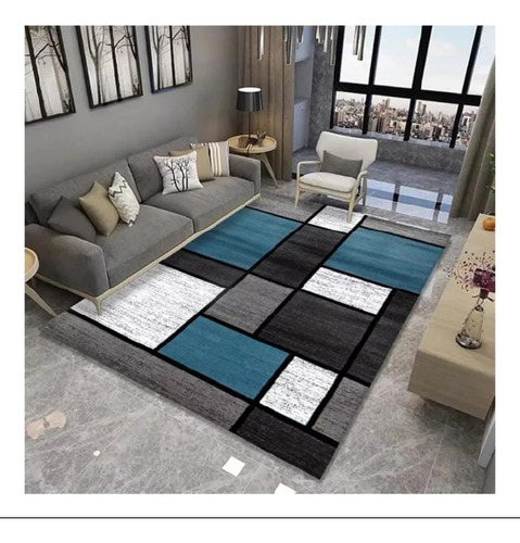 Alfombras Lisas Estampadas 3d 240x200cm Para Living U Hogar