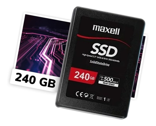 Disco Solido Interno De Almacenamiento 240gb 500 Mb/s Maxell