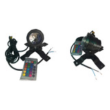 3 Luminária Rgb 12w 12/24v Tanque/fonte/lago/chafariz