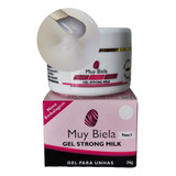 Gel Strong Milk Muy Biela Alongamento De Unha Full