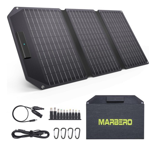 Marbero Cargador Solar Portatil De Panel Solar Plegable De 3