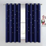 Cortinas Infantiles Estrellas Azules, Aislantes Térmicas.