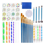 44 Pieces Mandala Dotting Tools Diy Painting Stencil 2024