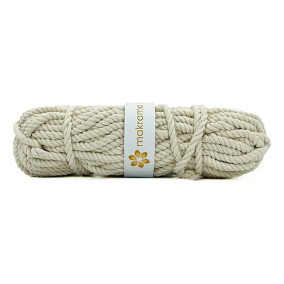 Cuerda \u002F Cordón De Algodón Para Tejer Macramé 8mm Color Beige | Meses sin interés
