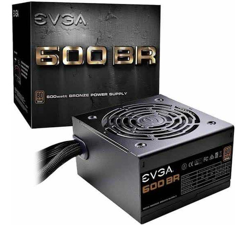 Fonte Evga 600w Br 80plus Bronze Pfc Ativo Bivolt 127/220