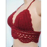 Crop Top Tejido Crochet