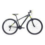 Mountain Bike Mercurio Kaizer Mtb  2020 R29 21v Frenos V-brakes Color Negro Mate/verde Neón