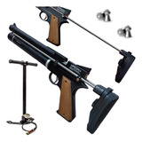 Pistola Pcp Fox Pp 750 5,5 Culata Retractil + Inflador Pcp