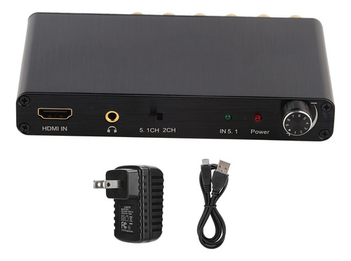 Decodificador De Audio Digital 4k 3d Hdmi 5.1 A Salida Analó