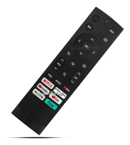 Control Remoto Smart Tv Para Noblex Dk65x9500 Black Series
