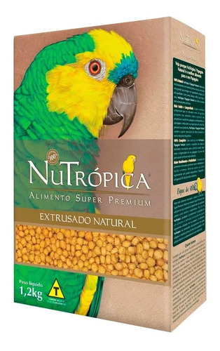 Ração Nutrópica Natural Para Papagaio 1,2kg