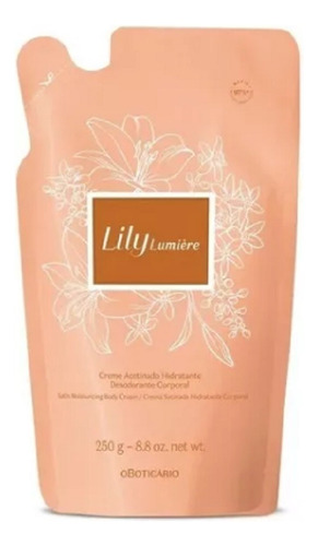 Refil Creme Acetinado Hidratante Des. Corporal Lily Lumiére