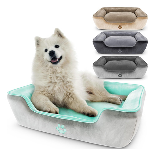 Cama Para Perros Grandes Y Medianos, Lavable A Máquina, Co.