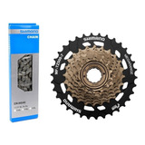 Set Cadena Shimano + Piñon Shimano 7vel Rosca - Oscar Bikes