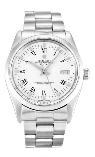 Caratula Para Reloj Rolex Date Blanca Romanos 3035 T