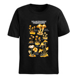 Camiseta Básica Unissex Cogumelos Alucinógenos Mushrooms 