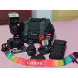  Canon Kit T7 + 18-55mm Is Ii + 50mm + Flash Young + Bolsa 