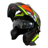 Casco Roda Rush Amarillo Nice Abatible