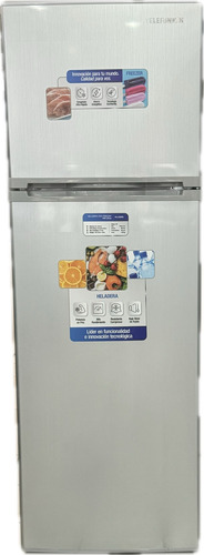 Heladera Telefunken Tk-375f 410lts Silver Freezer