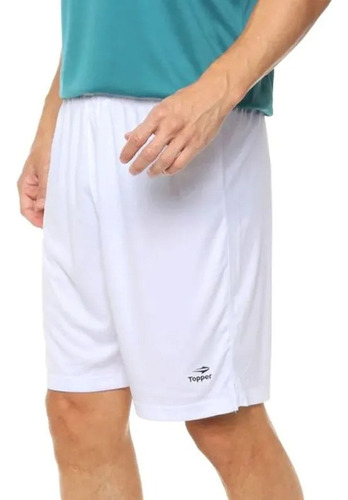 Short Topper Hombre Poly Mix Blanco