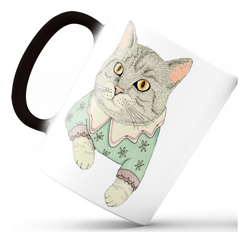 Mug Taza Magico Gato Kawaii Tierno Regalo Pocillo Colección