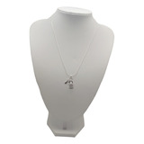 Cadena Mujer Con Colgante Candado Plata 925 - Collar