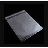 100 Unid Saco Plástico Transparente Adesivado P/ Box De Dvd