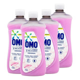 Kit 4 Lava Roupas Líquido Omo Roupa Delicada Original 450ml