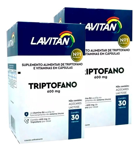 2x Lavitan Triptofano 30 Caps - Cimed